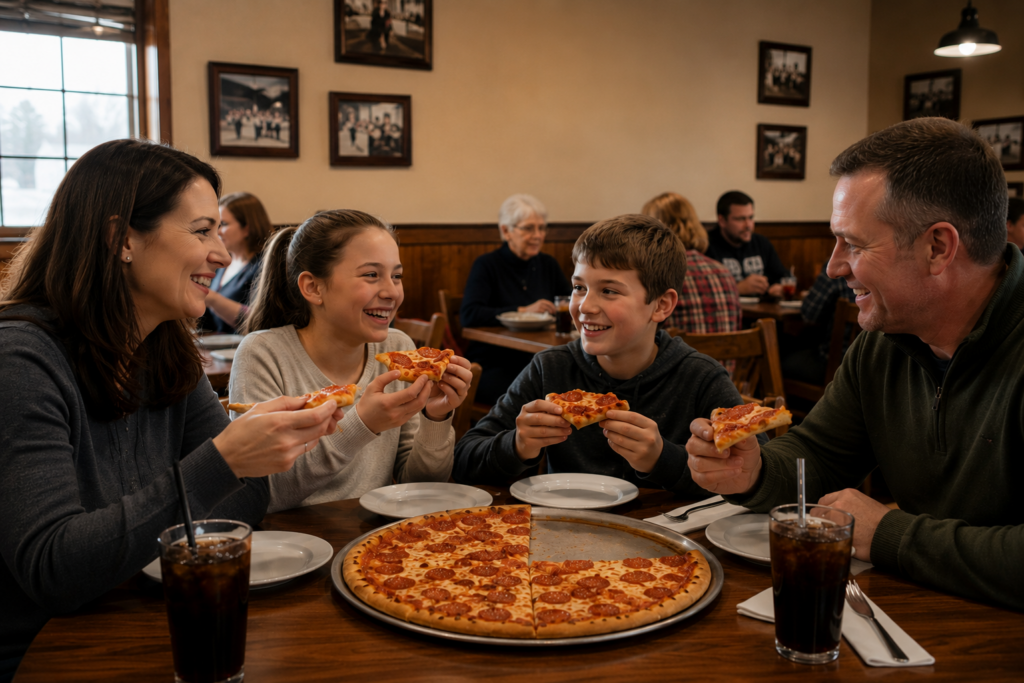ustomer loyalty, local restaurant, family dining, hometown restaurant, pizza restaurant